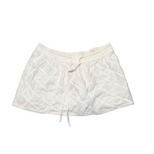 American Eagle Outfitters White Eyelet Drawstring Mini Skirt Size 2 XS NWT NEW